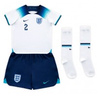 England Kyle Walker #2 Fußballbekleidung Heimtrikot Kinder WM 2022 Kurzarm (+ kurze hosen)